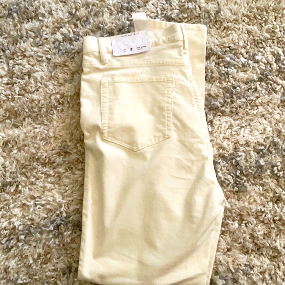 NWT Loft High Waist Skinny Corduroy Pants